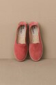Manebi espadryle zamszowe Hamptons Double Sole Espadrilles R.7.0.D0 czerwony SS24