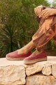 Obuwie Manebi espadryle zamszowe Hamptons Double Sole Espadrilles R.7.0.D0 czerwony