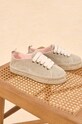 Manebi sportcipő La Havana Lace-Up Espadrilles platformos bézs O.7.1.E0