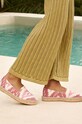 Încălțăminte Manebi espadrile Tulum Flat Espadrilles G.1.7.N0 roz