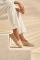Manebi espadryle zamszowe Palm Springs Flat Espadrilles płaski beżowy G.7.3.N0