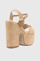 Obuv Semišové sandále Guess CLODY FLJCLO.SUE04.BEIGE béžová