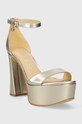 Kožené sandále Guess IDAS FLJIDS.LEP03.GOLD zlatá SS24