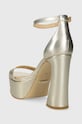 Încălțăminte Guess sandale de piele IDAS FLJIDS.LEP03.GOLD aur