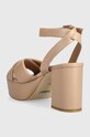 Boty Kožené sandály Guess SHANNY FLJSNN.LEA03.NATU béžová