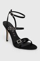 Guess sandali EDELIA2 stiletto nero FLJEDI.SAT03.BLACK
