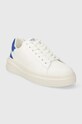 Guess bőr sportcipő ELBINA FLJELB.LEA12.WHBLU fehér SS24