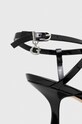 Δερμάτινα σανδάλια Guess RIMILLA RIMILLA μαύρο FLJRIM.PAT03.BLACK