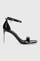 Сандалі Guess SHYLIE FLJSHY.PAT03.BLACK чорний SS24