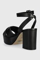 Obuwie Guess sandały skórzane SHANNY FLJSNN.LEA03.BLACK czarny