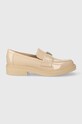 Мокасини Guess SHATHA2 імітація лакованої шкіри бежевий FLJST2.PAT14.GREY