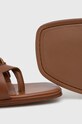 Guess sandały skórzane TAMPER brązowy FLJTAM.LEA03.TAN