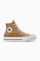 Converse trampki Chuck Taylor All Star Lift platforma beżowy A07210C