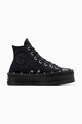 Кеды Converse Chuck Taylor All Star Modern Lift платформа чёрный A08102C