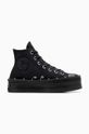 μαύρο Πάνινα παπούτσια Converse Chuck Taylor All Star Modern Lift Γυναικεία