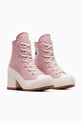 Converse trampki Chuck 70 De Luxe Heel A06433C fioletowy SS24