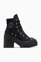 Converse trampki Chuck 70 De Luxe Heel platforma czarny A08103C