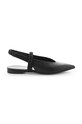Kennel & Schmenger baleriny skórzane Greta odkryta pięta czarny 31.12750.210