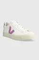 Δερμάτινα αθλητικά παπούτσια Veja Campo λευκό