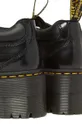 black Dr. Martens leather shoes 5i Quad Max