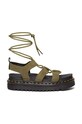 Dr. Martens sandały skórzane Nartilla platforma zielony DM31738357