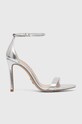 Steve Madden sandali in pelle Tecy pelle fiore argento SM11002956.047