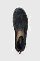 Замшевые эспадрильи Tommy Hilfiger TH EMBROIDERED SUEDE FLATFORM тёмно-синий FW0FW07695