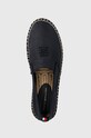 Tommy Hilfiger espadryle TH EMBROIDERED CANVAS FLATFORM granatowy FW0FW07696
