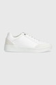 Kožené tenisky Tommy Hilfiger COURT SNEAKER MONOGRAM usňová koža biela FW0FW07812