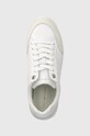 Kožené tenisky Tommy Hilfiger COURT SNEAKER MONOGRAM biela FW0FW07812
