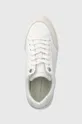 biały Tommy Hilfiger sneakersy skórzane COURT SNEAKER MONOGRAM