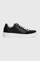 Шкіряні кросівки Tommy Hilfiger COURT SNEAKER MONOGRAM замша чорний FW0FW07812