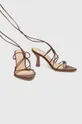 Alohas sandali in pelle Belinda marrone