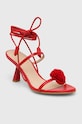 Obuv Kožené sandále Alohas Kendra S100280.01 červená
