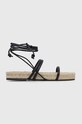 Alohas sandale de piele Rayna piele negru S100322.01