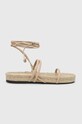 Kožené sandály Alohas Rayna přírodní kůže béžová S100322.03