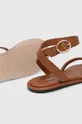 hnedá Kožené sandále Alohas Seneca