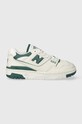 Kožené tenisky New Balance 550 usňová koža béžová BBW550BI