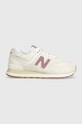 New Balance sneakers 574 faux grain leather beige WL574QC2
