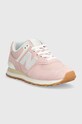Αθλητικά New Balance 574 WL574QE2 ροζ SS24