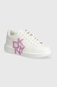 Dkny sneakersy skórzane Keira platforma biały K1408368.F6S