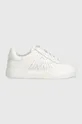 Δερμάτινα αθλητικά παπούτσια DKNY Jennifer λευκό