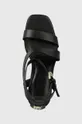 čierna Kožené sandále Dkny Ilisa