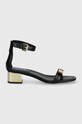 Δερμάτινα σανδάλια DKNY Ella K1480996.BLK μαύρο SS24