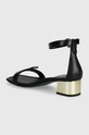 Παπούτσια Δερμάτινα σανδάλια DKNY Ella K1480996.BLK μαύρο