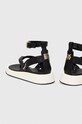 Cipők Dkny bőr szandál Ilianna K1493527.BLK fekete