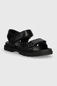 Coach sandały Brynn płaski czarny CS094.BLK