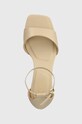 Aldo sandały skórzane Maize beżowy 13773275.Maize