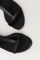 czarny Patrizia Pepe sandały skórzane