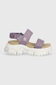 Timberland sandały skórzane Adley Way Sandal TB0A2M79EAJ1 fioletowy SS24